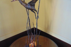 artscapelighting-copper-art-Custom Pterodactyl table lamp