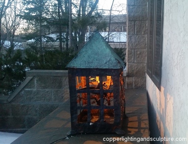 artscapelighting-copper-art-Birdcage Lantern