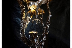 artscapelighting-copper-art-Eagle with Lizard